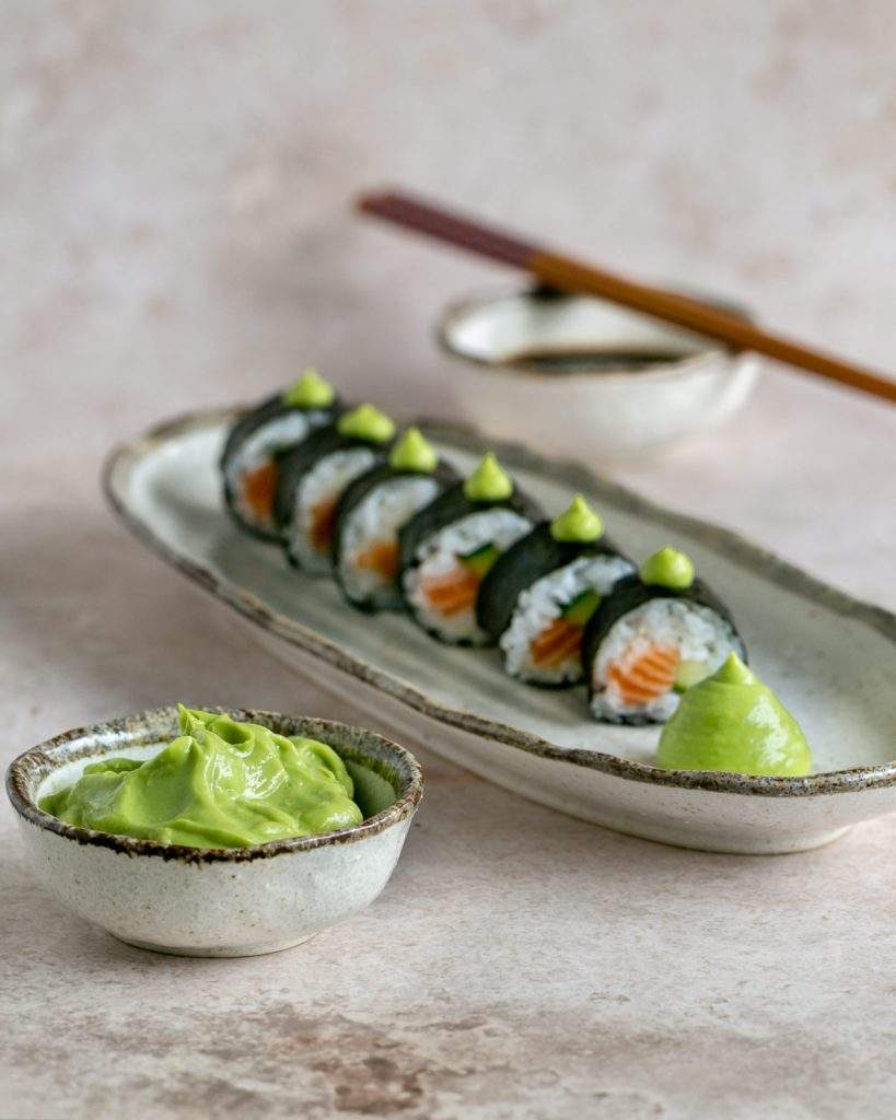 Avocado wasabi Sauce with lime